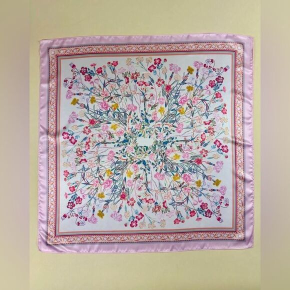 Floral Scarf in Pink and Multicolor G15 - Picture 1 of 4